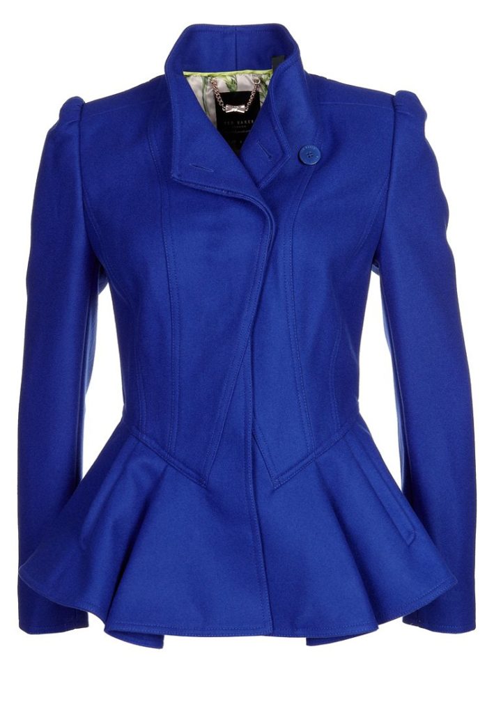 Manteau bleu électrique Ted Baker